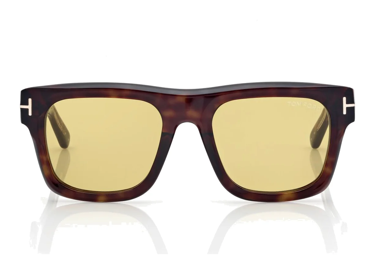 Tom Ford Icon Köşeli FT1200 52E, Koyu havana