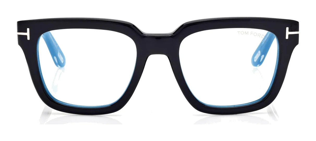 Tom Ford Icon Blue Block Köşeli FT6027-B 001, Siyah